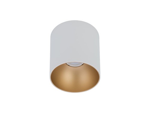 Natynkowa oprawa sufitowa lampa punktowa POINT TONE WHITE/GOLD 8221 NOWODVORSKI Lighting GU10 spot natynkowa nowoczesna oświetleniowa biała biało złota Inspiracje Premium