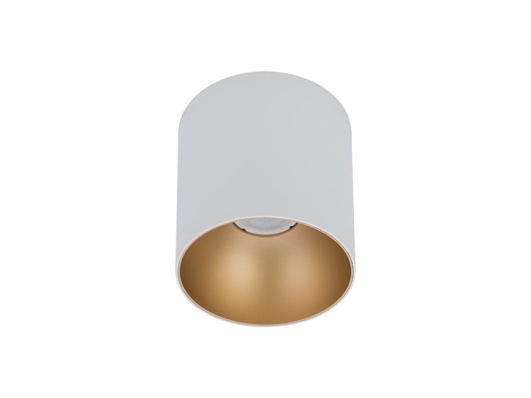 Natynkowa oprawa sufitowa lampa punktowa POINT TONE WHITE/GOLD 8221 NOWODVORSKI Lighting GU10 spot natynkowa nowoczesna oświetleniowa biała biało złota Inspiracje Premium