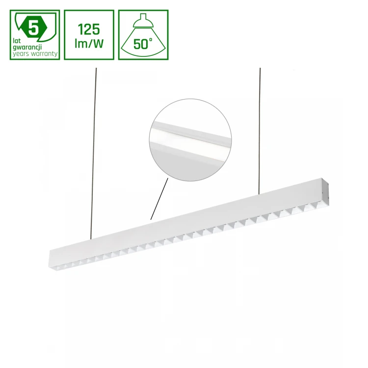 ALLDAY INSPIRE TWO SIDES DARK LIGHT 50st Biały 94076W 230V 1680mm Biały DIM WOJP07862 SPECTRUM LED