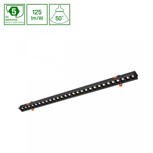 ALLDAY INSPIRE IN DARK LIGHT 50st Czarny 930 17W 230V 560mm Czarny WOJP07900 SPECTRUM LED