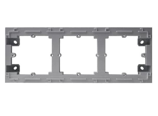 lumina intense Adapter natynkowy 3-krotny, srebrny WL5832 HAGER POLO