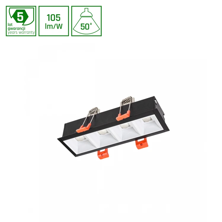 MINI16 ALLDAY INSPIRE IN DARK LIGHT 50st Biały 930 10W 230V 160mm Czarny WOJP08205 SPECTRUM LED