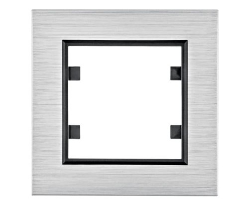 lumina passion Ramka 1-krotna, aluminium srebrne WL9012 HAGER POLO