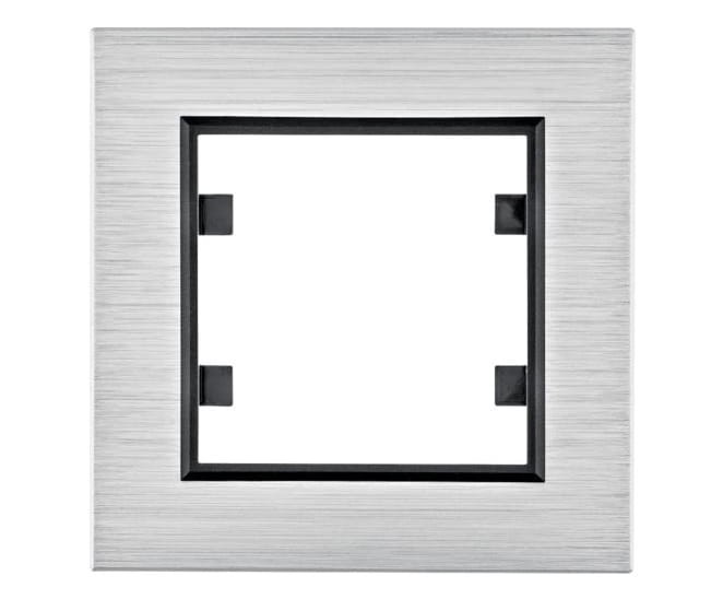 lumina passion Ramka 1-krotna, aluminium srebrne WL9012 HAGER POLO