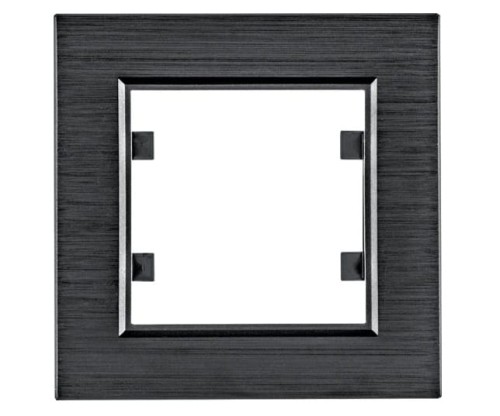lumina passion Ramka 1-krotna, aluminium czarne WL9013 HAGER POLO