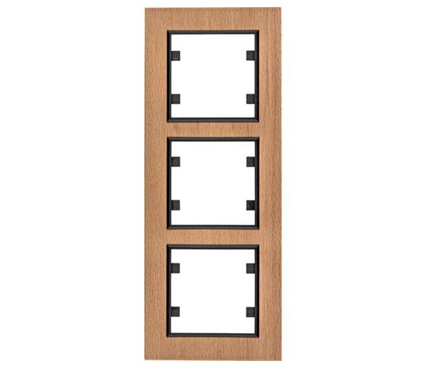 lumina passion Ramka 3-krotna pionowa, drewno buk WL9135 HAGER POLO
