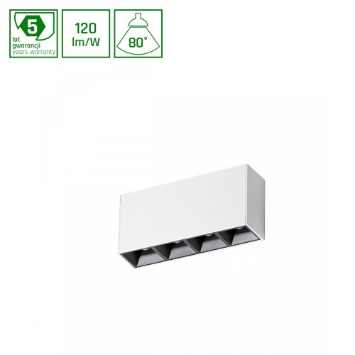 MINI28 ALLDAY INSPIRE ONE DARK LIGHT 80st Czarny 840 17W 230V 280mm Biały WOJP09683 SPECTRUM LED