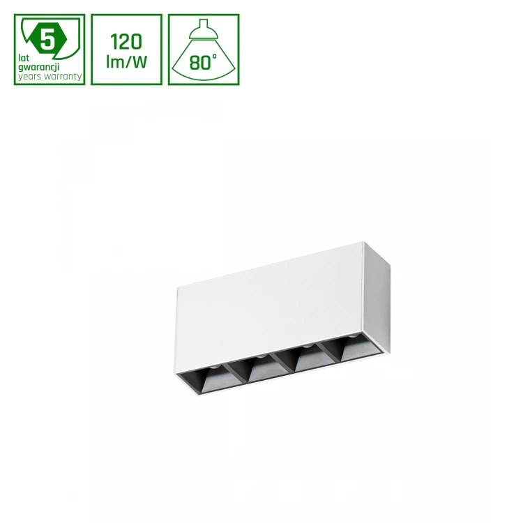 MINI28 ALLDAY INSPIRE ONE DARK LIGHT 80st Czarny 830 17W 230V 280mm Biały WOJP09724 SPECTRUM LED