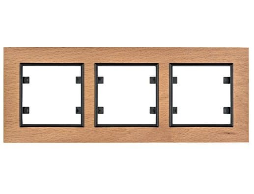 lumina passion Ramka 3-krotna pozioma, drewno buk WL9235 HAGER POLO