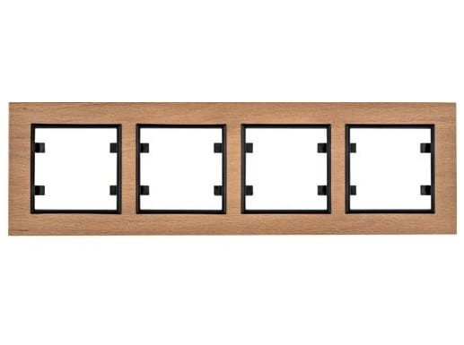 lumina passion Ramka 4-krotna pozioma, drewno buk WL9245 HAGER POLO