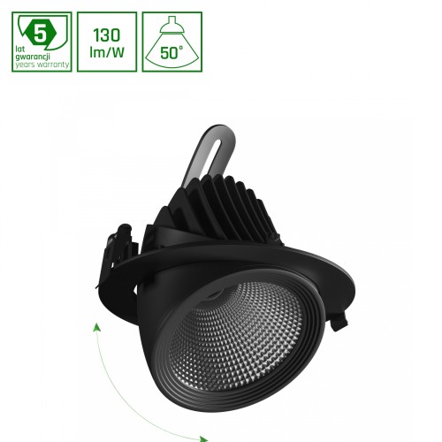 SAL SILENA 2 940 19W 230V 50st Black WOJP09909 SPECTRUM LED