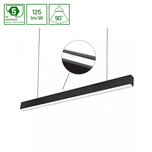 ALLDAY INSPIRE TWO SIDES 930 39W 230V 1120mm 90st Czarny CZUJNIK WOJP11356 SPECTRUM LED