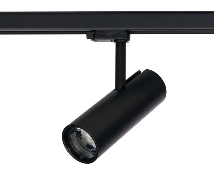 Lampa szynowa Reflektor szynowy trójfazowa CTLS MILO LED 8760 NOWODVORSKI Lighting 25W 3000K Loft nowoczesna 3 fazowa 3F sufitowa ścienna oświetlenie szynowe 230V szynoprzewodu barwa ciepła ciepłobiała czarna czarny Inspiracje Premium