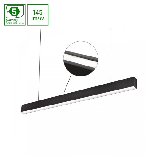 ALLDAY INSPIRE TWO SIDES 830 40W 230V 1120mm 115st Czarny DALI WOJP11375 SPECTRUM LED