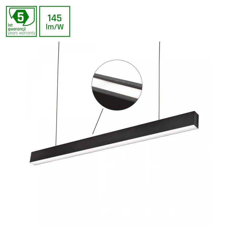 ALLDAY INSPIRE TWO SIDES 830 40W 230V 1120mm 115st Czarny DALI WOJP11375 SPECTRUM LED