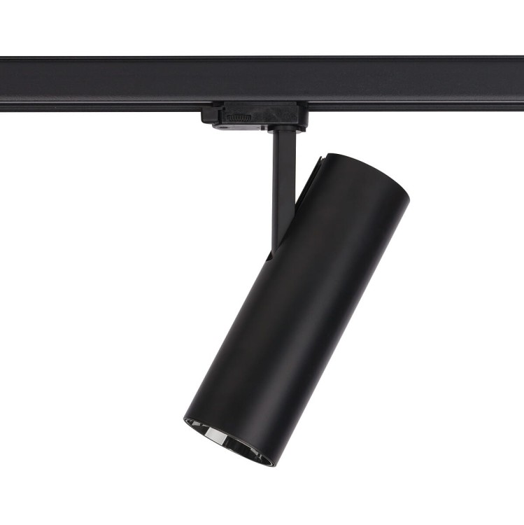 Lampa szynowa Reflektor szynowy trójfazowa CTLS MILO LED 8760 NOWODVORSKI Lighting 25W 3000K Loft nowoczesna 3 fazowa 3F sufitowa ścienna oświetlenie szynowe 230V szynoprzewodu barwa ciepła ciepłobiała czarna czarny Inspiracje Premium