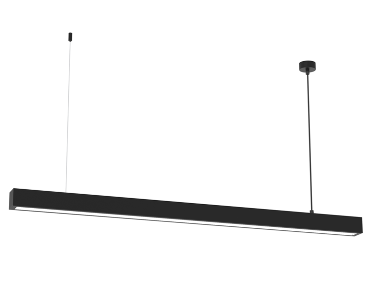 Lampa liniowa wisząca LUNGO 18W MLP8912 Milagro 124cm 1xT8 LED Loft nowoczesna sufitowa oświetleniowa zwis do biura nad biurko stół czarna czarny Inspiracje Premium