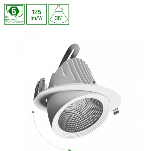 SAL SILENA 2 940 27W 230V 36st White MESH WOJP11549 SPECTRUM LED