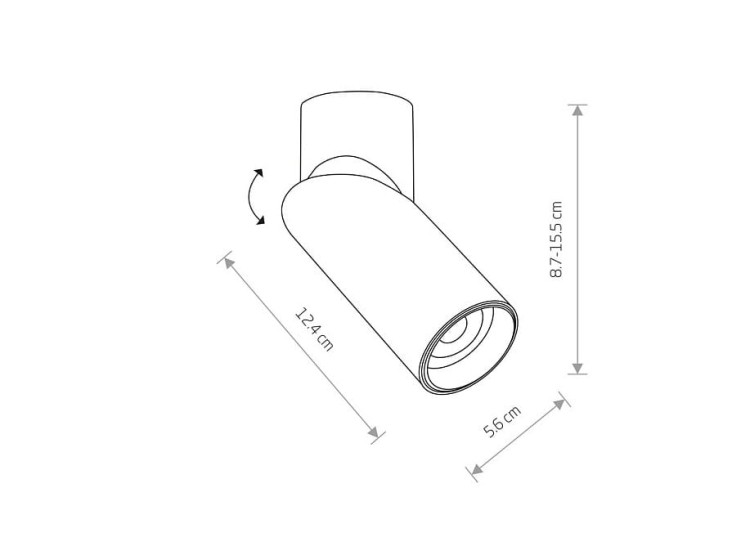 Lampa sufitowa natynkowa Loft INDIA WHITE CG 7858 NOWODVORSKI Lighting 1x GU10 Spot oświetleniowa regulowany reflektorek Industrialna nowoczesna sufitowa metal biała biały Inspiracje Premium