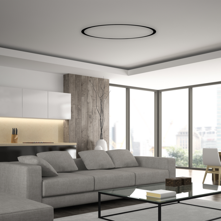 Szynoprzewód Szyna okrągła 60cm średnicy jednofazowa magnetyczna System MAGNETIC TRACK ML8700 Milagro Loft nowoczesna 1 fazowa 1F sufitowy ścienny oświetlenie szynowe listwa podtynkowa zawieszana 48V 600mm czarny czarna wąska ARCHLINES Inspiracje Premium