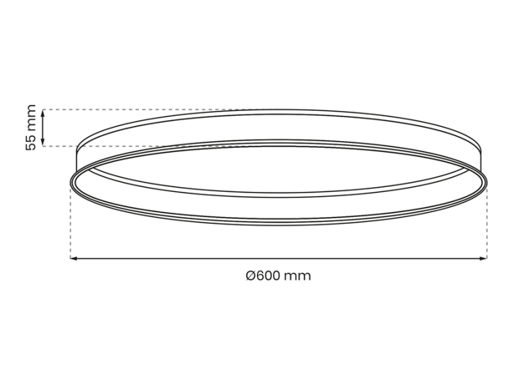 Szynoprzewód Szyna okrągła 60cm średnicy jednofazowa magnetyczna System MAGNETIC TRACK ML8700 Milagro Loft nowoczesna 1 fazowa 1F sufitowy ścienny oświetlenie szynowe listwa podtynkowa zawieszana 48V 600mm czarny czarna wąska ARCHLINES Inspiracje Premium