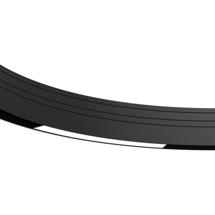 Oprawa Liniowa Lampa LED 19cm 10W do Szynoprzewodu okrągłego Szyny niskonapięciowy System ROUND MAGNETIC TRACK ML8689 Milagro 3000K Loft średnicy 90cm 900mm nowoczesna sufitowy oświetlenie szynowe listwa natynkowa podtynkowa 48V czarna Inspiracje Premium