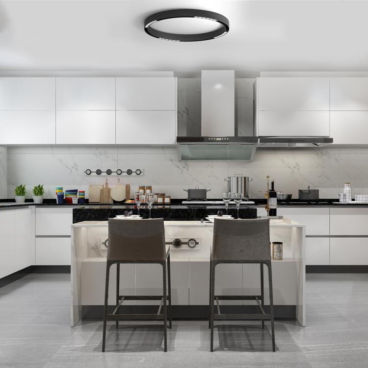 Oprawa Liniowa Lampa Raster LED 19cm 6W do Szynoprzewodu okrągłego Szyny niskonapięciowy System ROUND MAGNETIC TRACK ML8692 Milagro 4000K Loft średnicy 90cm 900mm sufitowy oświetlenie szynowe listwa natynkowa podtynkowa 48V czarna Inspiracje Premium