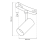 Lampa szynowa Reflektor szynowy LED 7W do Szynoprzewodu okrągłego Szyny niskonapięciowy System ROUND MAGNETIC TRACK ML8694 Milagro 4000K Loft średnicy 60cm 600mm sufitowy oświetlenie szynowe listwa natynkowa podtynkowa 48V czarna czarny Inspiracje Premium