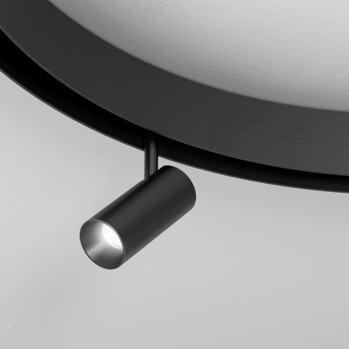 Lampa szynowa Reflektor szynowy LED 7W do Szynoprzewodu okrągłego Szyny niskonapięciowy System ROUND MAGNETIC TRACK ML8697 Milagro 3000K Loft średnicy 90cm 900mm sufitowy oświetlenie szynowe listwa natynkowa podtynkowa 48V czarna czarny Inspiracje Premium