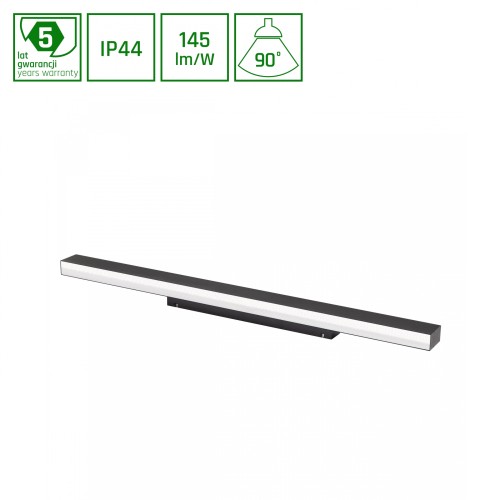 ALLDAY INSPIRE ONE Kinkiet IP44 830 17W 230V 560mm 90ST Czarny WOJP06494 SPECTRUM LED