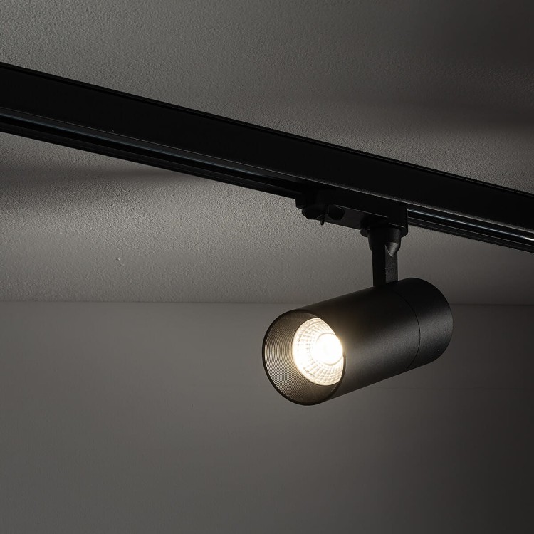 Lampa szynowa Reflektor szynowy trójfazowa CTLS TINOS LED BLACK 10399 NOWODVORSKI Lighting 10W 4000K Loft nowoczesna 3 fazowa 3F sufitowa ścienna oświetlenie szynowe 230V szynoprzewodu barwa dzienna neutralna czarna czarny Inspiracje Premium