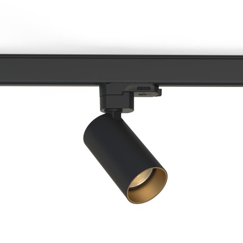 Lampa szynowa Reflektor szynowy trójfazowa CTLS MONO BLACK/GOLD 10239 NOWODVORSKI Lighting GU10 Loft nowoczesna 3 fazowa 3F sufitowa ścienna oświetlenie szynowe 230V szynoprzewodu czarno-złoty czarna Inspiracje Premium