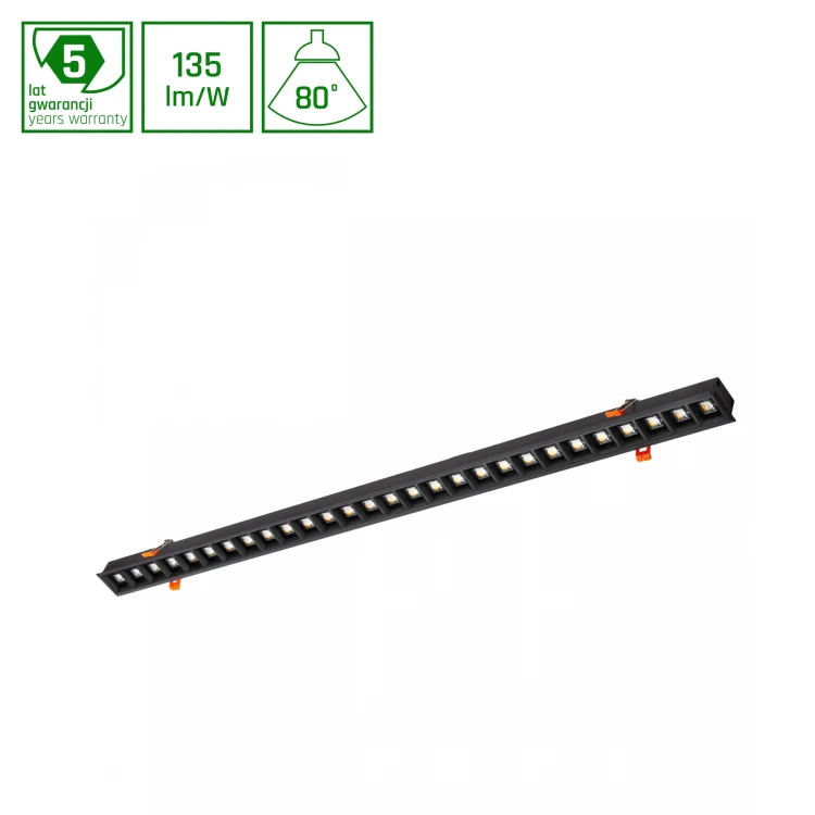 ALLDAY INSPIRE IN DARK LIGHT 80st Czarny TW 46W 230V 1680mm Czarny DALI WOJP06654 SPECTRUM LED