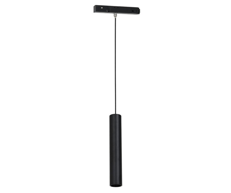 Lampa szynowa wisząca punktowa Industrialna szynowa LED System MAGNETIC TRACK 7W ML8931 Milagro 3000K Loft nowoczesna sufitowa oświetlenie szynowe listwa natynkowa podtynkowa 48V zwis szynoprzewodu czarna Inspiracje Premium