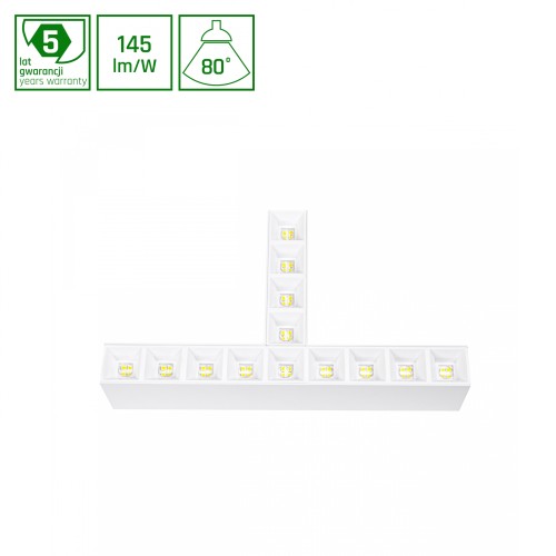 ALLDAY INSPIRE ELEMENTS T DARK LIGHT 80st Biały 830 15W 230V Biały WOJP06665 SPECTRUM LED