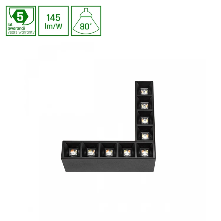 ALLDAY INSPIRE ELEMENTS L DARK LIGHT 80st Czarny 840 8W 230V Czarny WOJP06674 SPECTRUM LED