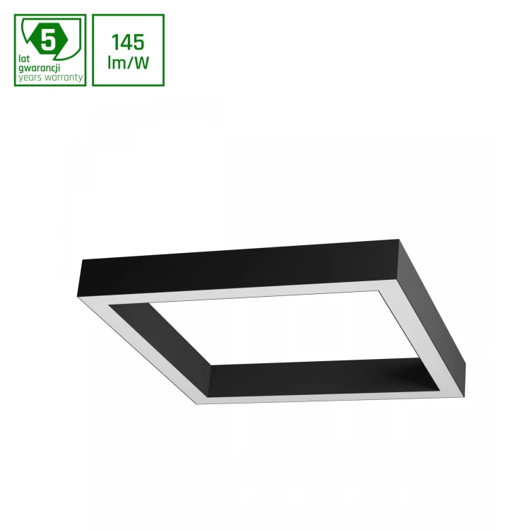 ALLDAY INSPIRE SQUARE 840 65W 230V 600x600 115st Czarny WOJP06896 SPECTRUM LED