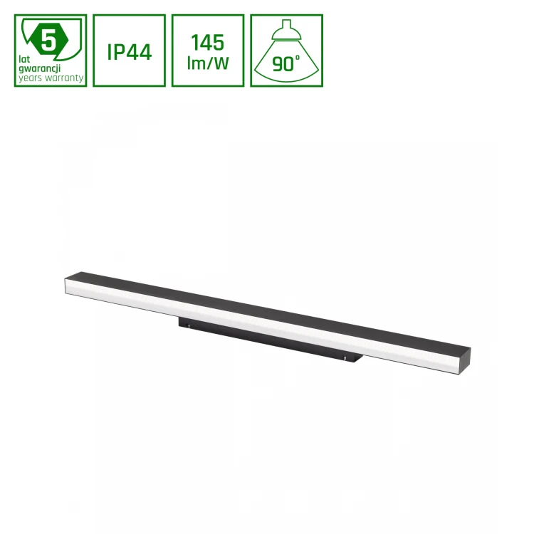ALLDAY INSPIRE ONE Kinkiet IP44 830 17W 230V 560mm 90st Czarny DALI WOJP07010 SPECTRUM LED