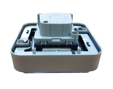 Gniazdo natynkowe do ładowania samochodu elektrycznego stacjonarne EV Witty XEV080 Hager 2P+T IP55 250V 1-fazowa 16A dla podłączenia pojazdów aut samochodów elektrycznych w domu garażu