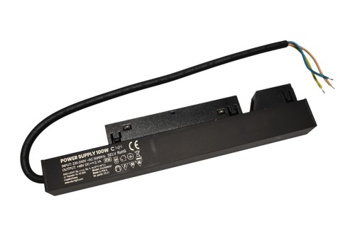 Zasilacz wewnętrzny do szynoprzewodu Szyny LED 48V 100W niskonapięciowy System SLIM MAGNETIC TRACK EKZAS6637 Milagro Loft sufitowy ścienny oświetlenie szynowe natynkowa podtynkowa zawieszana magnetycznego ARCHLINES Inspiracje Premium