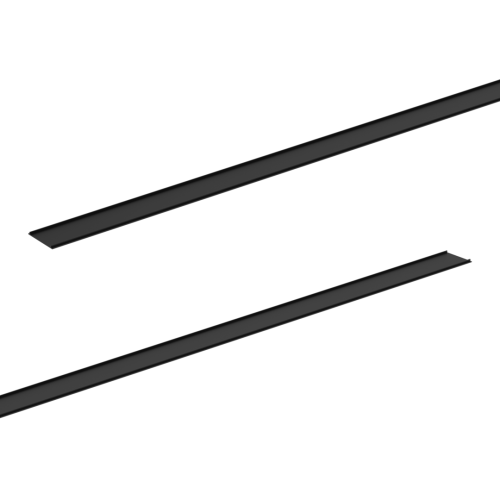 Przesłona prosta do Szynoprzewodu Szyny 1,5m magnetycznego System MAGNETIC ML8709 Milagro 150cm zaślepka Loft nowoczesna sufitowa ścienna oświetlenie szynowe listwa podtynkowa natynkowa zawieszana 48V 230V czarny czarna wąska ARCHLINES Inspiracje Premium