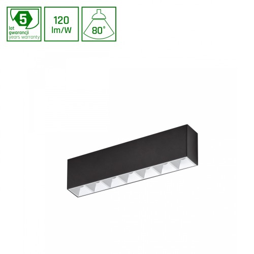 MINI28 ALLDAY INSPIRE ONE DARK LIGHT 80st Biały 940 17W 230V 280mm Czarny 3F WOJP11860 SPECTRUM LED