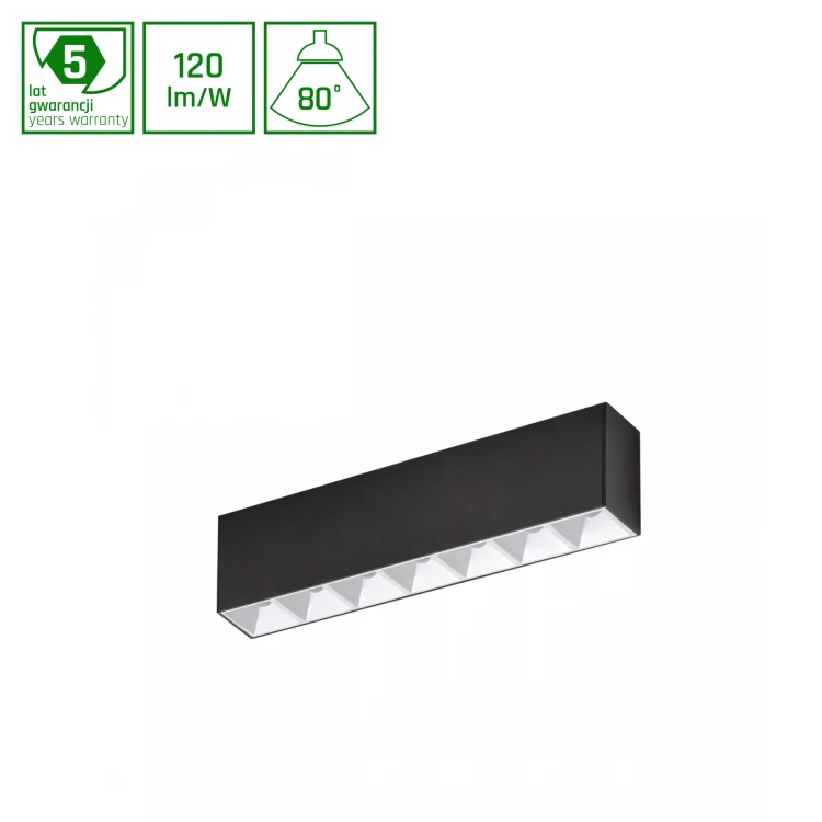 MINI28 ALLDAY INSPIRE ONE DARK LIGHT 80st Biały 940 17W 230V 280mm Czarny 3F WOJP11860 SPECTRUM LED