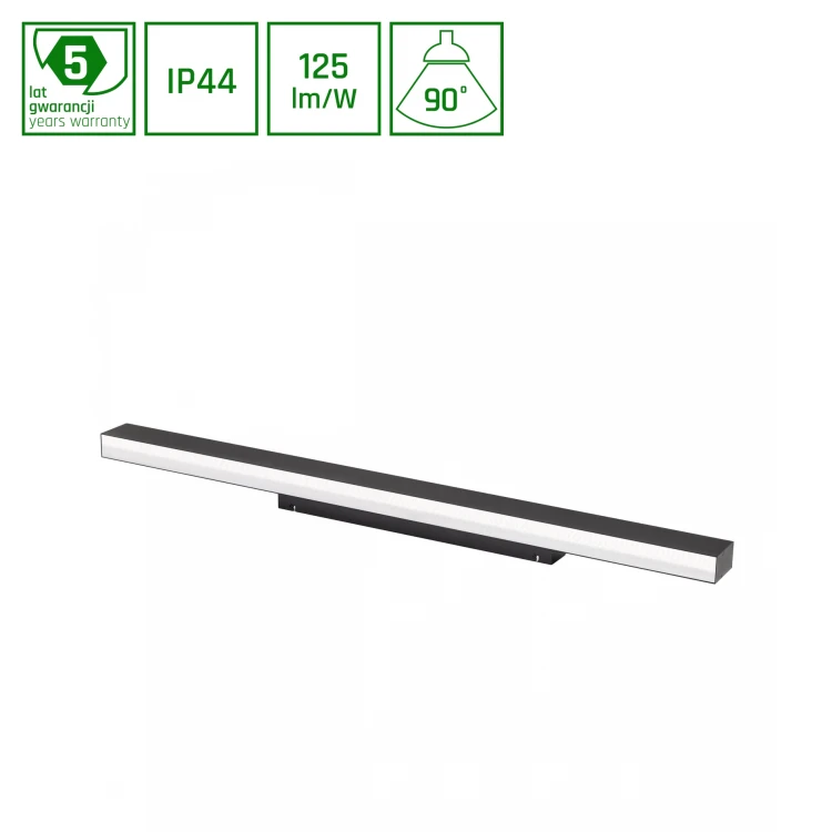 ALLDAY INSPIRE ONE Kinkiet IP44 940 17W 230V 560mm 90st Czarny DALI WOJP11873 SPECTRUM LED
