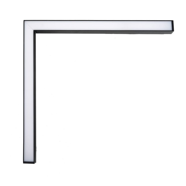 Oprawa Liniowa Lampa LED narożna 30cm 24W do Szynoprzewodu Szyny niskonapięciowy System MAGNETIC TRACK ML6626 Milagro 4000K Loft nowoczesna sufitowy oświetlenie szynowe listwa natynkowa podtynkowa 48V czarna Inspiracje Premium