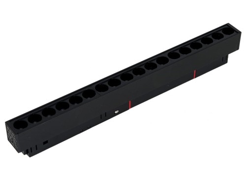 Oprawa Liniowa Lampa Raster LED 30cm 18W do Szynoprzewodu Szyny niskonapięciowy System MAGNETIC TRACK ML8680 Milagro 4000K Loft nowoczesna sufitowy oświetlenie szynowe listwa natynkowa podtynkowa 48V czarna Inspiracje Premium