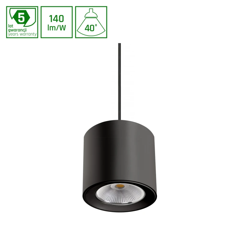 CEL ZOSMA 3 ROUND 840 27W 230V 40st Black DIM Zwieszana BAZA Okrągła WOJP11917 SPECTRUM LED
