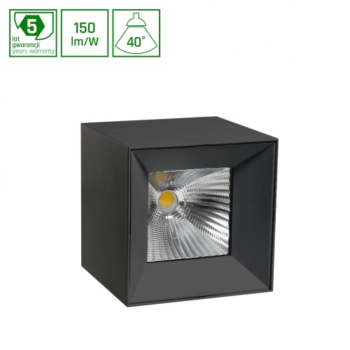CEL ZOSMA 3 SQUARE 830 10W 230V 40st Black WOJP11930 SPECTRUM LED