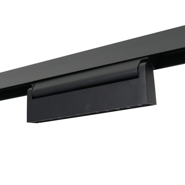 Oprawa Liniowa Lampa Raster LED regulowany 24cm 12W do Szynoprzewodu Szyny niskonapięciowy System MAGNETIC TRACK ML6628 Milagro 4000K Loft nowoczesna sufitowy oświetlenie szynowe listwa natynkowa podtynkowa 48V czarna Inspiracje Premium