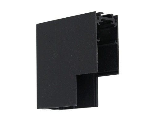 Narożnik pionowy Łącznik do szynoprzewodu kątowy L dół niskonapięciowy System MAGNETIC TRACK ML6736 Milagro Loft nowoczesna sufitowy ścienny do oświetlenia szynowego listwa natynkowa zawieszana 48V złączka czarna czarny Inspiracje Premium